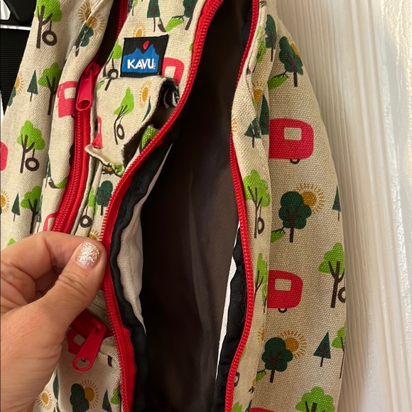 KAVU Sling Bag with Red and Green Print - Picture 6 of 6